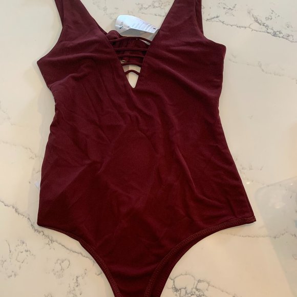 Burgundy Bodysuit - Picture 1 of 2